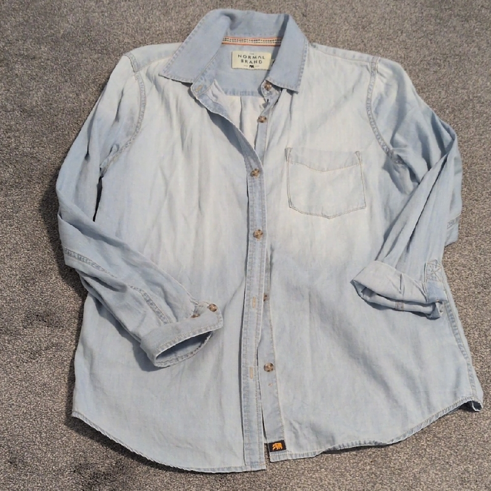 The Normal Brand Chambray Shirt Size Small